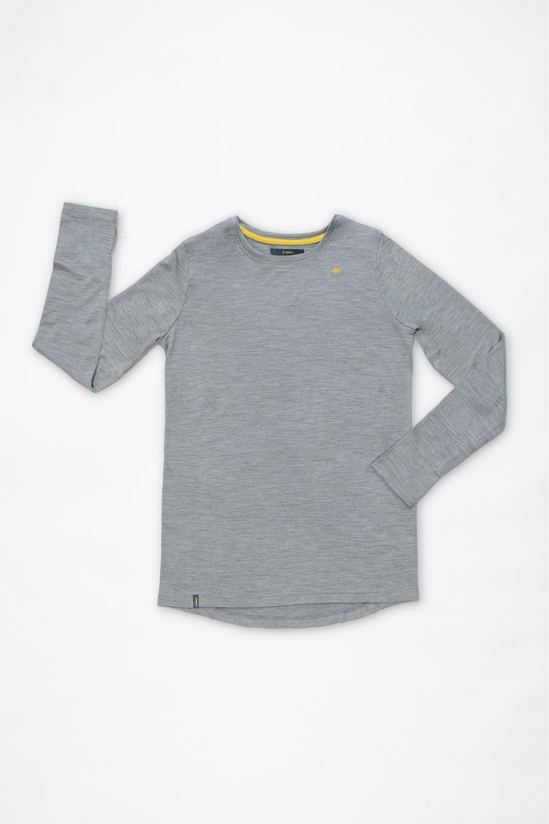 Bark 170g Womens Long Sleeve Newspaper Grey