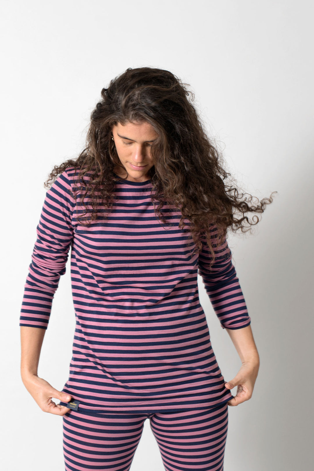 Glint 170g Womens Long Sleeve Stripe