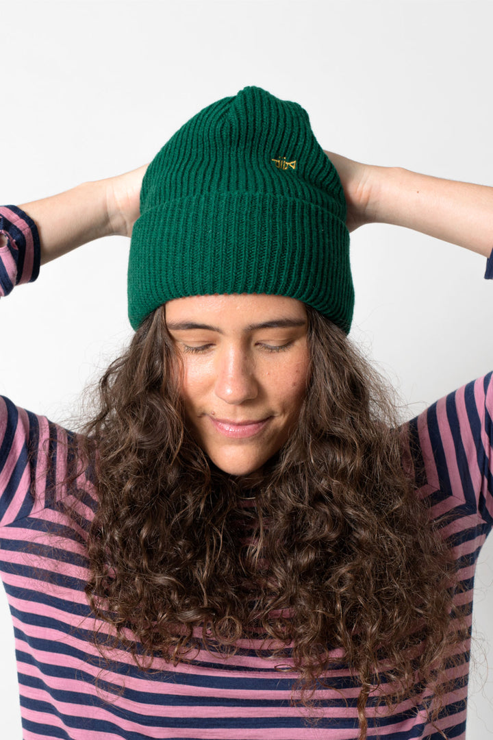 ALRIGHT KNITTED BEANIE GREEN