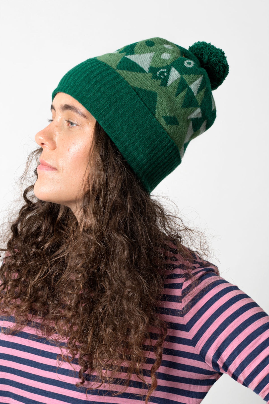 Pomack Knitted Beanie Jaquard