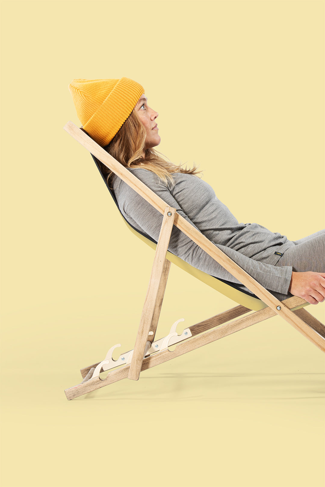 Bark 170g Womens Long Sleeve Newspaper Grey