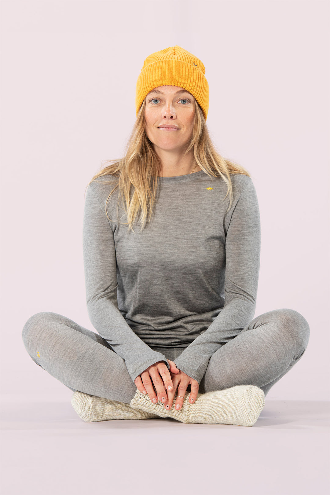 Bark 170g Womens Legging Newspaper Grey