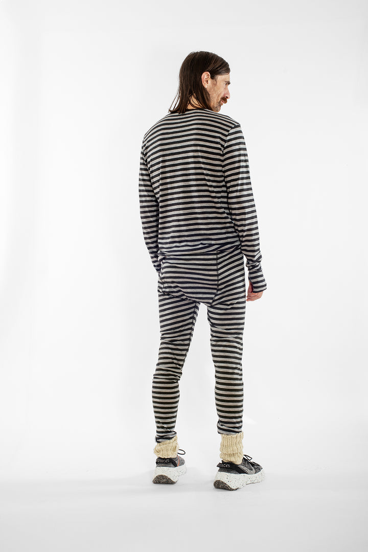 Glint 170g Mens Long Sleeve Nineties Stripe