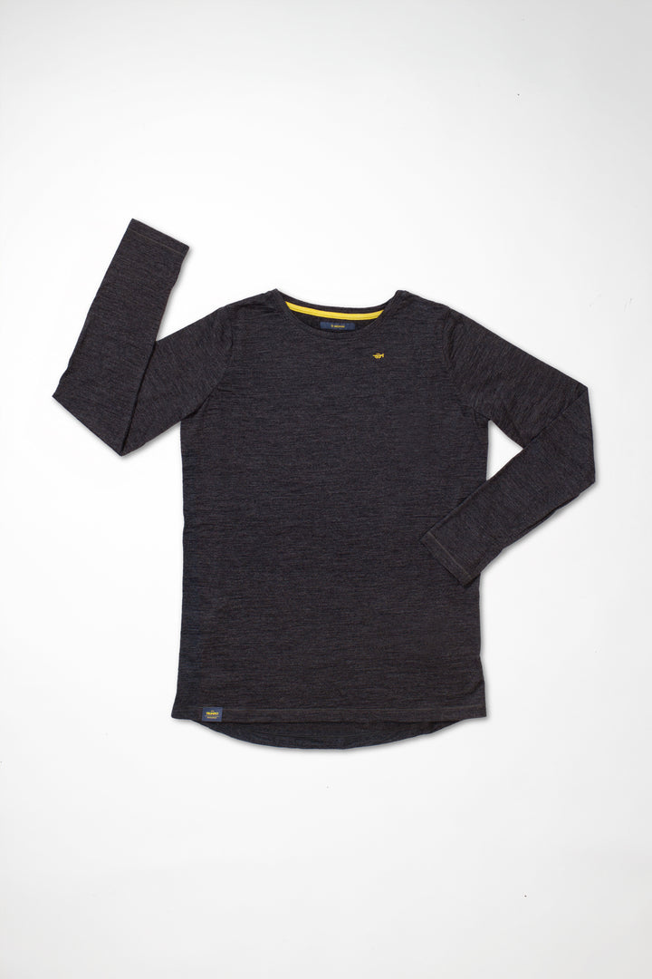 Glint 170g Womens Long Sleeve Charcoal