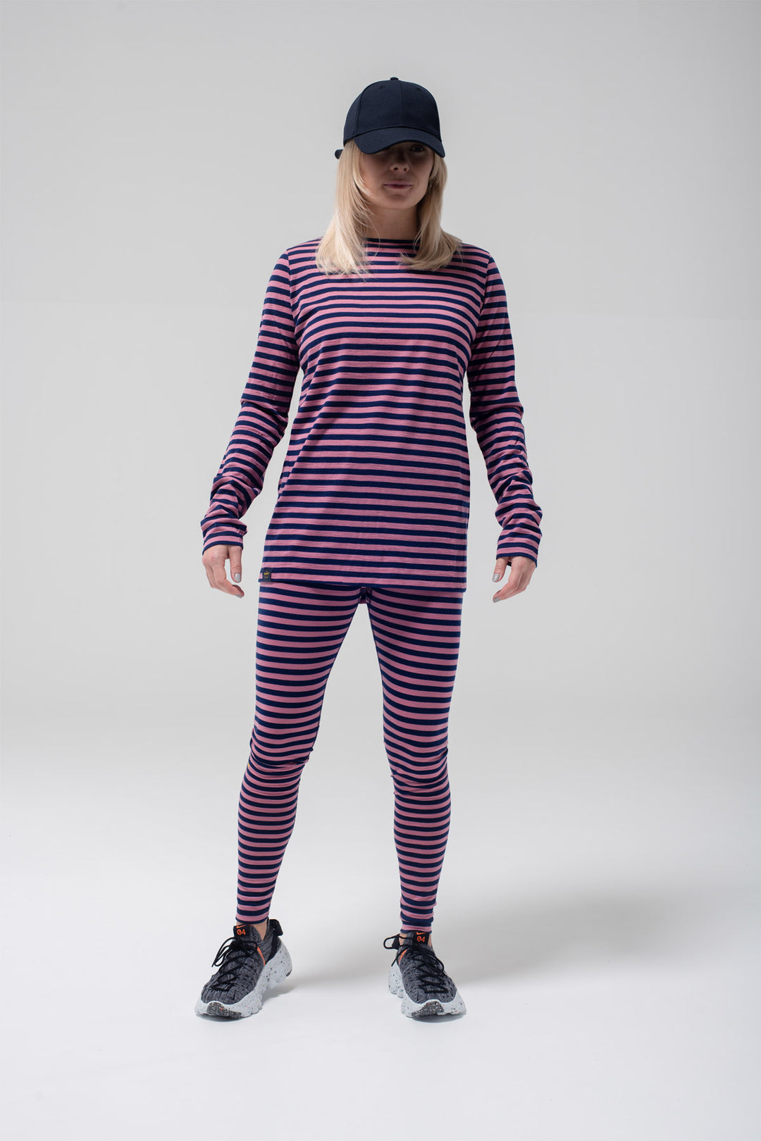 Glint 170g Womens Long Sleeve Stripe